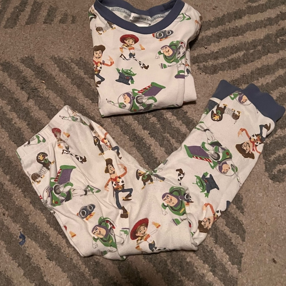 Pottery Barn Kids Toy Story Pajama Set - Blue and White